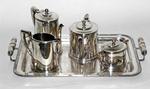 Brazilian Silver Plated Tea Service by Wolff 20th C