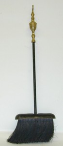 Neoclassical Style Brass Fire Brush 19th C