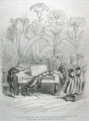 1867 Grandville Engraving, Orchestra