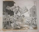 Hogarth Engraving 1838 BATTLE OF THE PICTURES