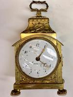 Swiss / French Clock (pendule d'officier) by Meuron et Companie
