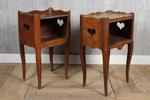 Pair of Country French Fruitwood Side Tables 19th Century