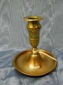 Russian Neoclassical Brass Candlestick Circa 1830